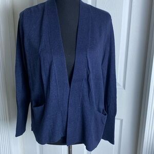 Sonoma Women’s Dark Blue Cardigan Sweater sz L NWT